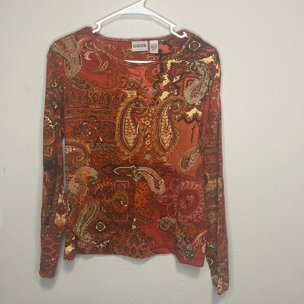 Chicos-paisley shirt
